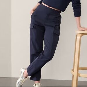 Athleta Navy Blue Endless High Rise Cargo Pant